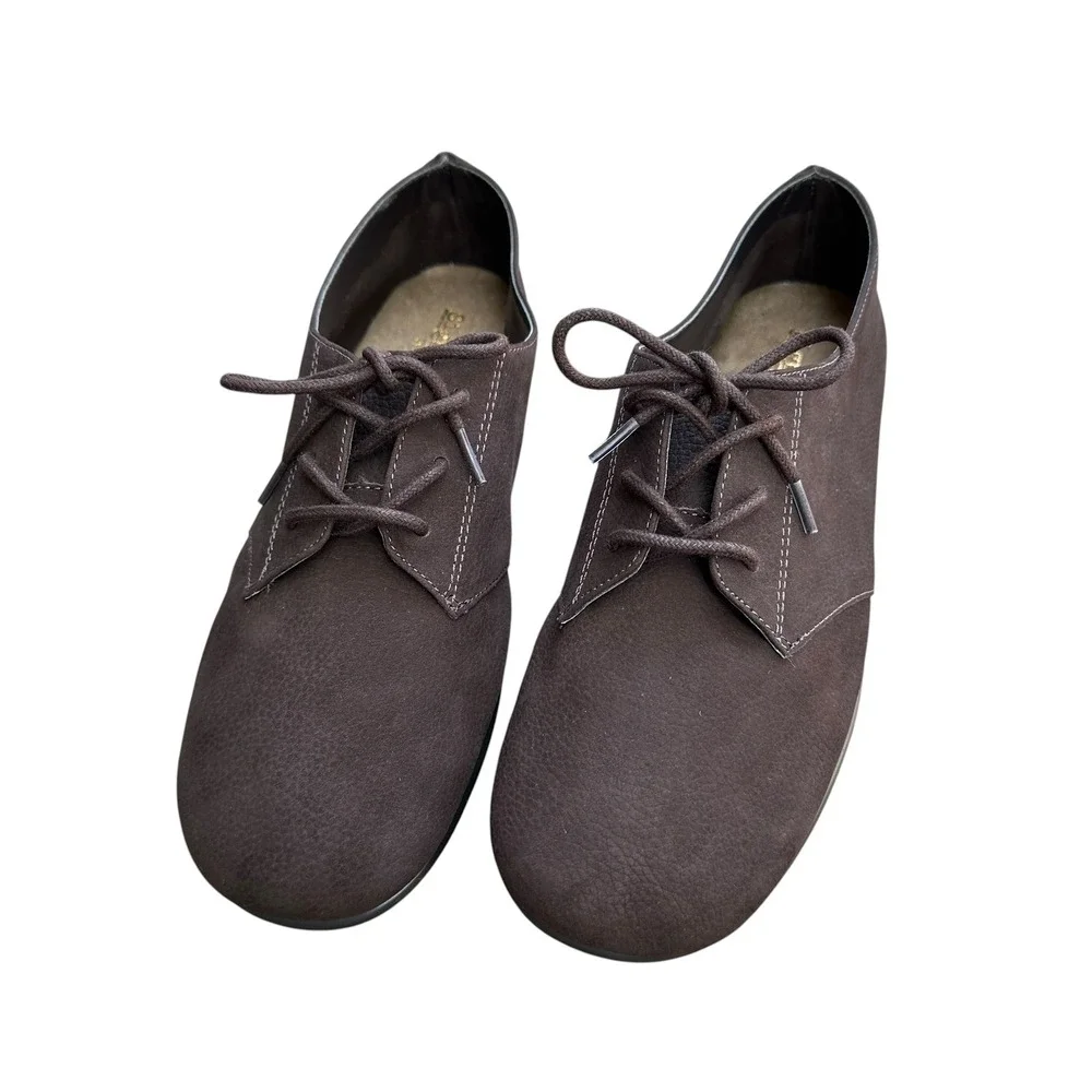 Signature by Aerosoles Guitar Solo Leather Lace-Up Oxfords Flats Womens 7.5 NEW
